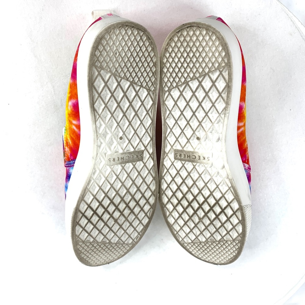Skechers Poppy Hippy Hype Women Size 9.5 Rainbow Tie Dye Canvas Sneaker Shoe - Picture 7 of 8